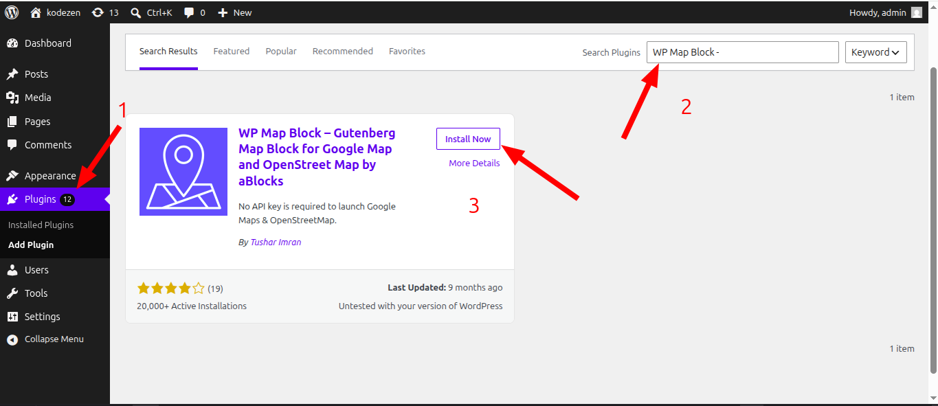 search for WP Map Block search for WP Map Block