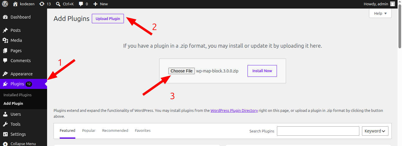 Upload Plugin Upload Plugin